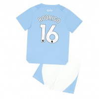 Manchester City Rodri Hernandez #16 Koti Peliasu Lasten 2023-24 Lyhythihainen (+ Lyhyet housut)